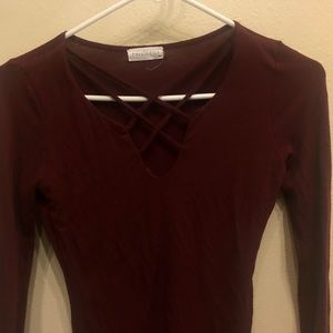 Full Tilt XS Maroon Onesie